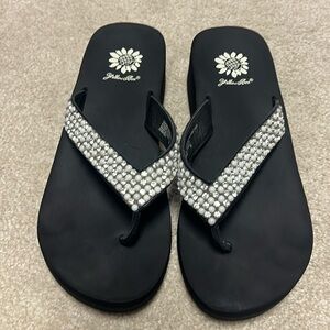 Yellowbox White Pearl & Crystal Sandals Summer Beach
